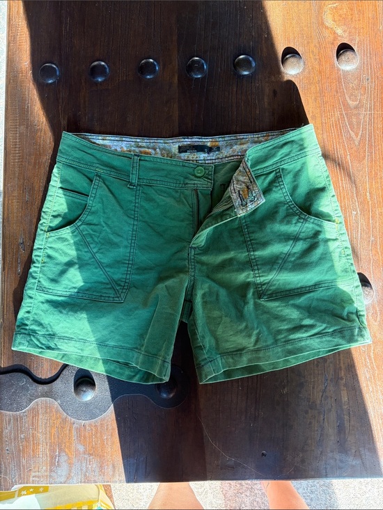 Prana Pants - Prana Green High-Waist Utility Shorts